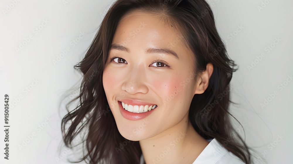 Elegant Beauty: Close-Up of a Woman's Face Elegant Beauty: Close-Up of a Woman's Face