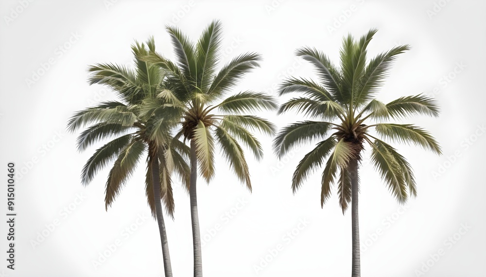 Obraz premium palm tree on a white background