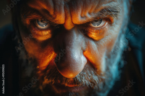 Screeming man