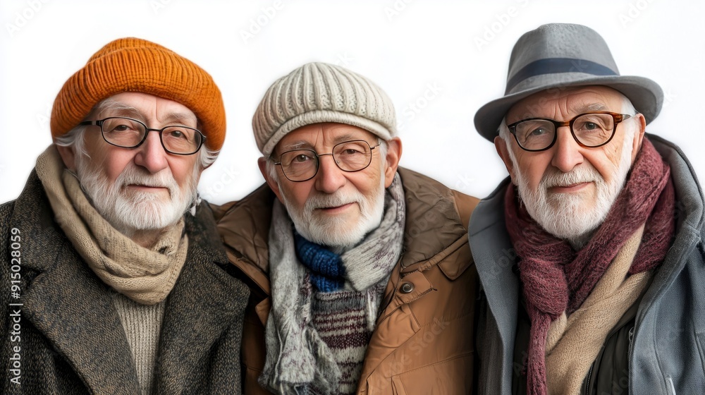Portrait of group poor retired old people. Poor pensioner Portrait of group poor retired old people. Poor pensioner