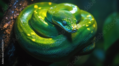 Emerald Green Snake