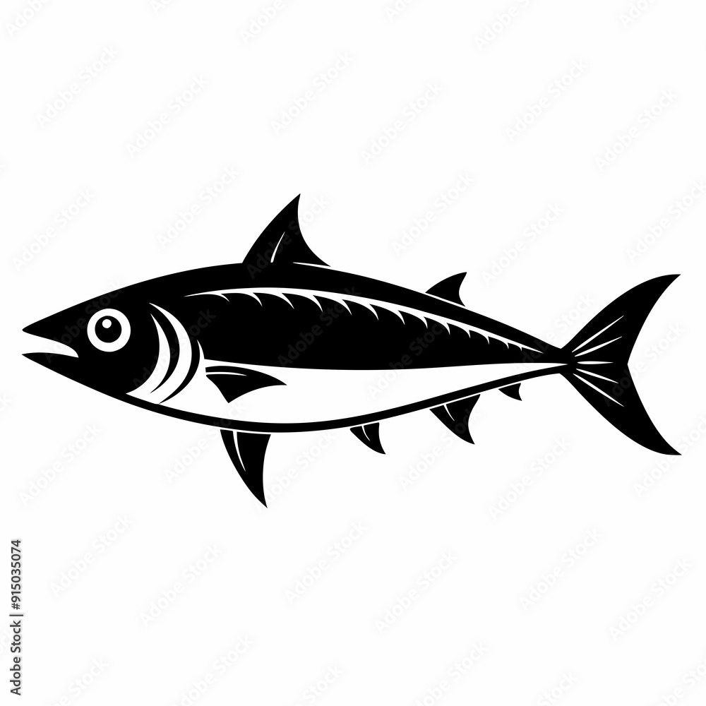 Mackerel Black silhouette Mackerel Black silhouette