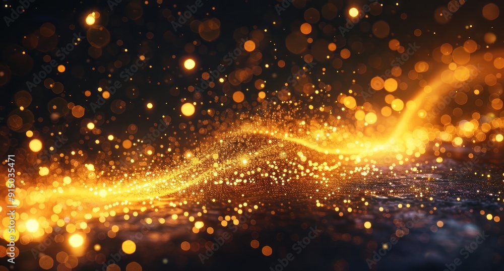 Golden Glitter Abstract Background Golden Glitter Abstract Background