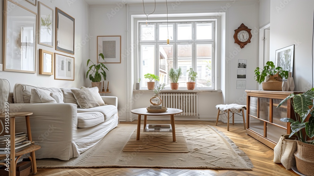 Fototapeta premium A modern apartment living room