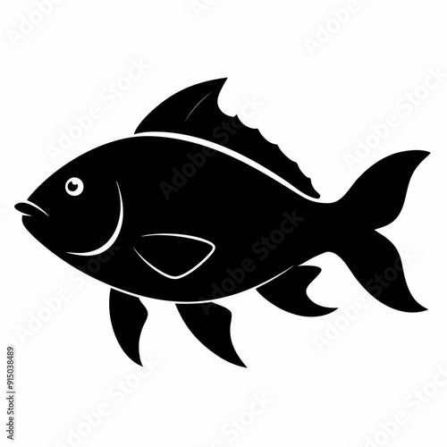 Tilapia Black silhouette