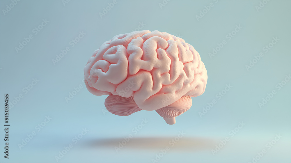 brain 3d render icon brain 3d render icon