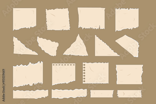Torn Paper Sheet Collection