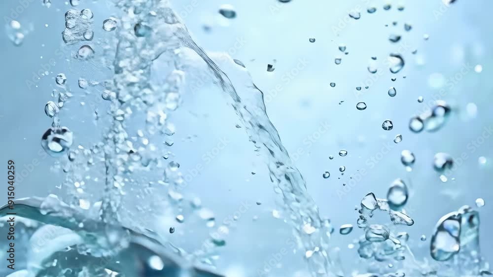 Bubbles in Motion: Dynamic Water Splash with Air Bubbles Bubbles in Motion: Dynamic Water Splash with Air Bubbles
