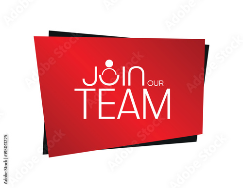 join our team text information sign	