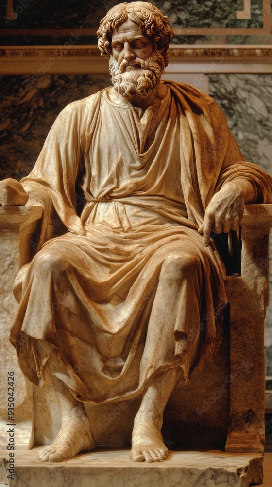 Statue Aristotle, philosopher, thinker Statue Aristotle, philosopher, thinker