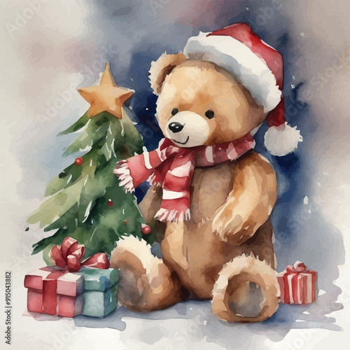 Christmas teddy bear 