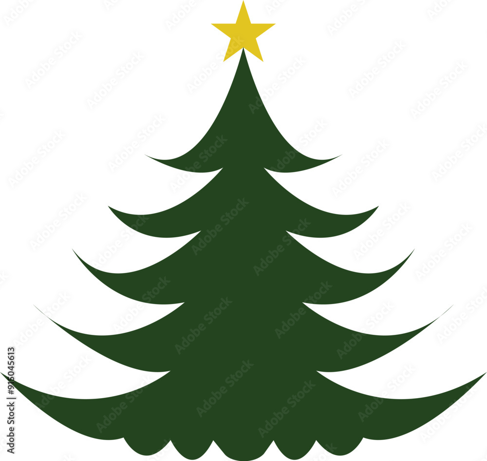 Festive Christmas Tree - Bright and Merry Design Festive Christmas Tree - Bright and Merry Design