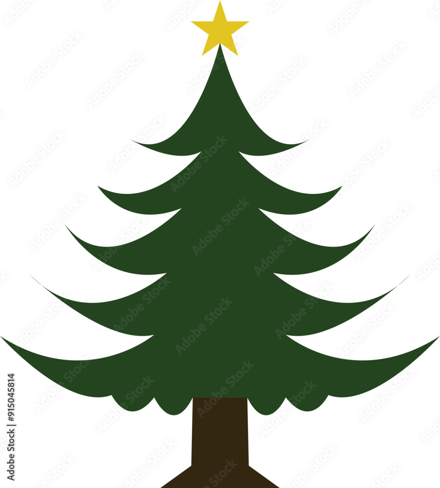 Festive Christmas Tree - Bright and Merry Design Festive Christmas Tree - Bright and Merry Design
