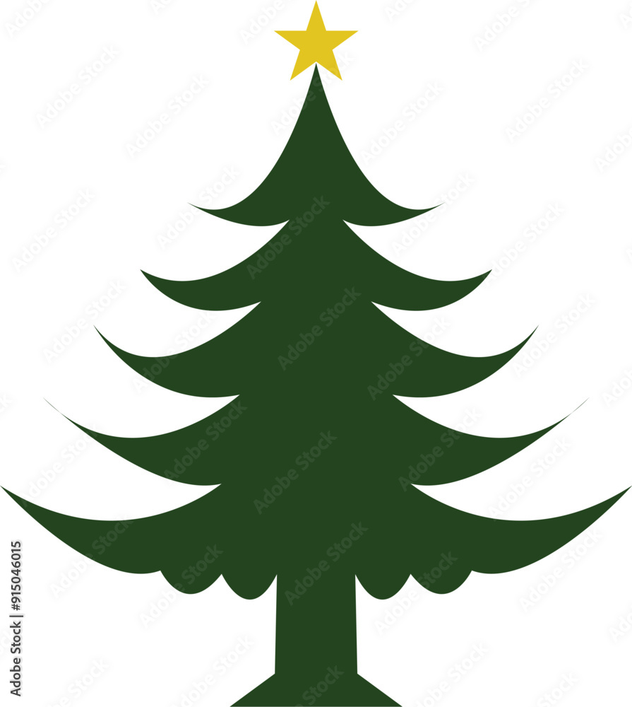 Festive Christmas Tree - Bright and Merry Design Festive Christmas Tree - Bright and Merry Design