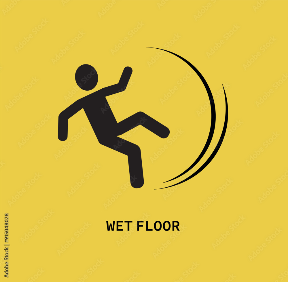 wet floor text warning and information sign wet floor text warning and information sign