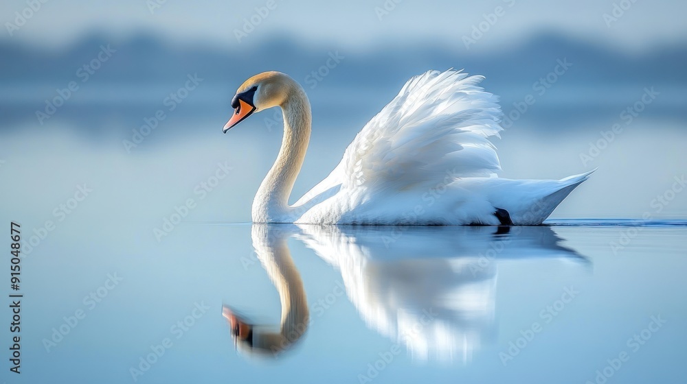 Serene Swan Reflection Serene Swan Reflection