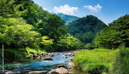 Korean style summer valley
