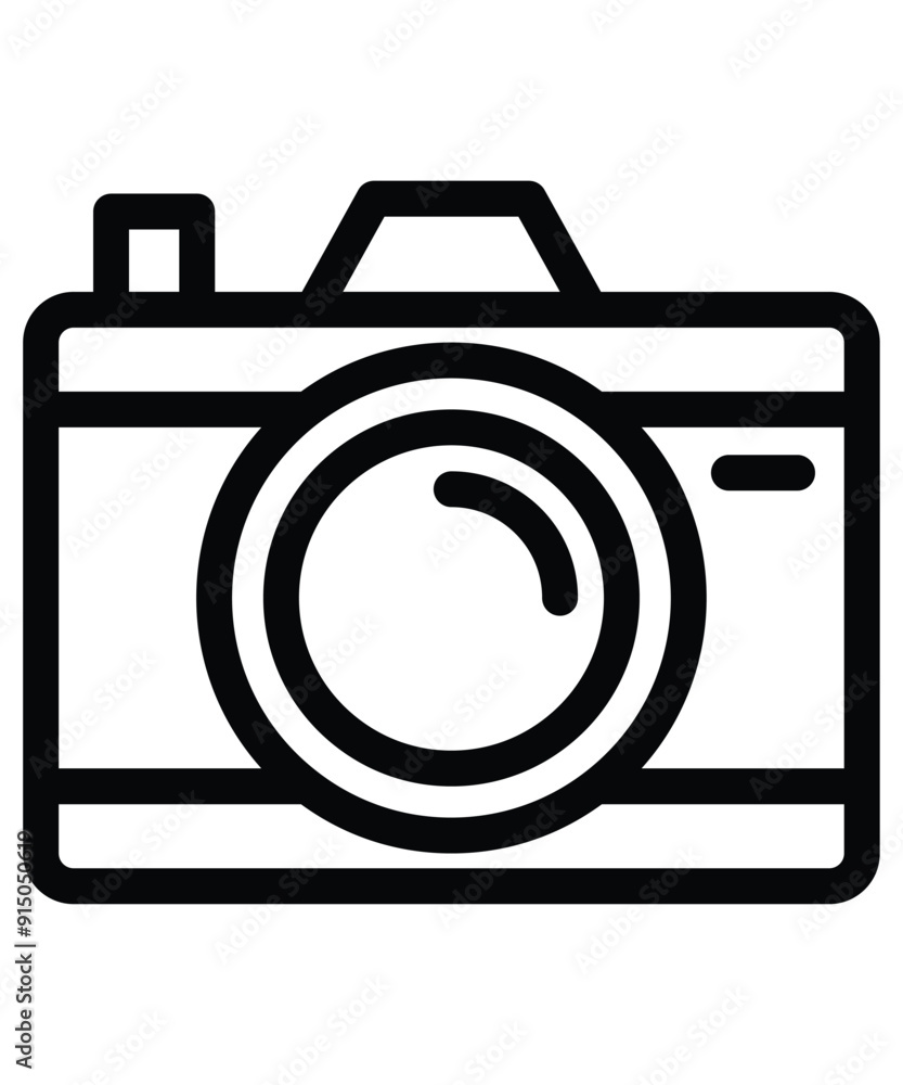 Single icon camera. Camera Icon. Icon outline. Outline style. Vector Graphic. Graphic icon. Single icon camera. Camera Icon. Icon outline. Outline style. Vector Graphic. Graphic icon.