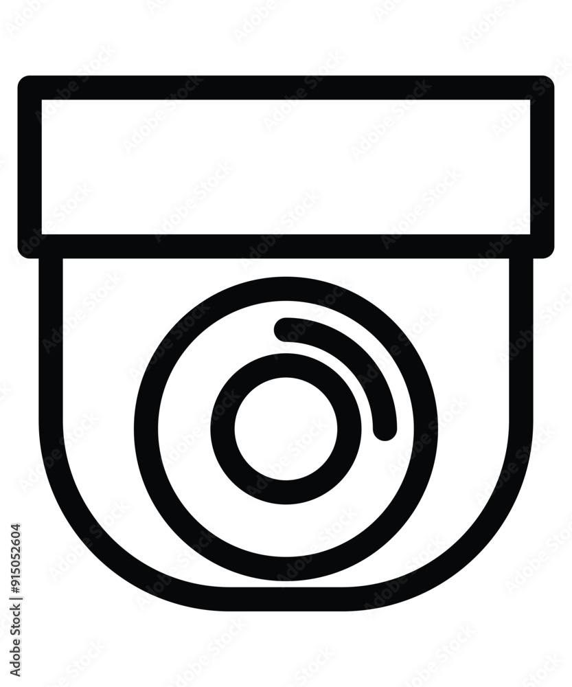 Camera cctv Icon. Icon outline. Outline Style. Vector Icon. Graphic Vector. Single icon.