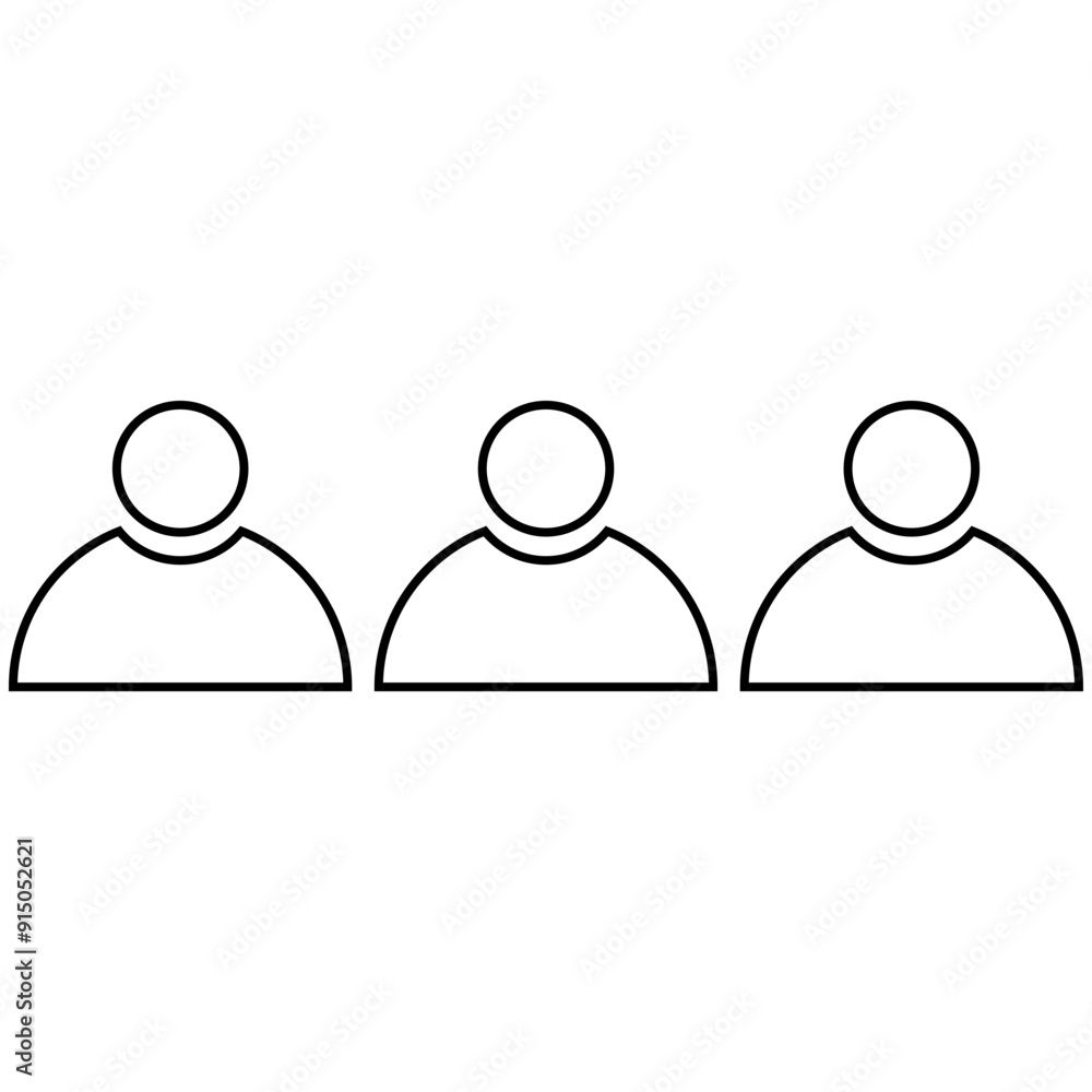 Team Icon, Simple Icon Vector Design, best used for presentation, application, web and banner Team Icon, Simple Icon Vector Design, best used for presentation, application, web and banner