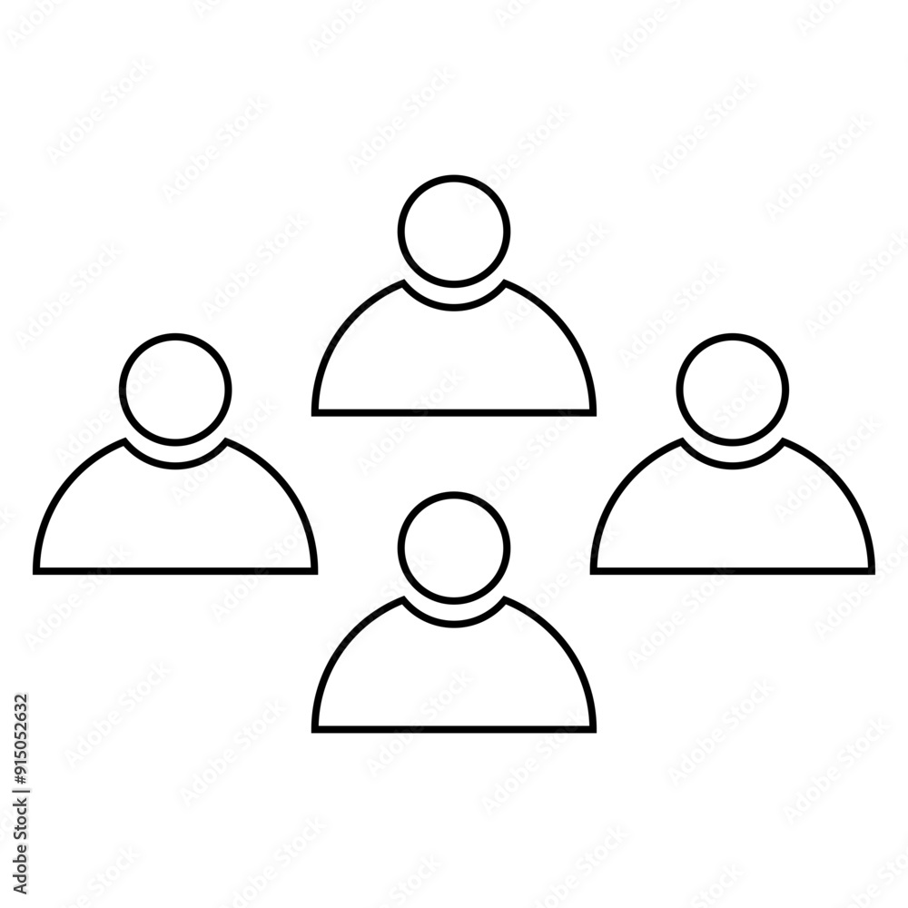 Team Icon, Simple Icon Vector Design, best used for presentation, application, web and banner Team Icon, Simple Icon Vector Design, best used for presentation, application, web and banner