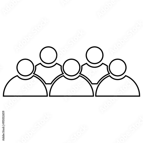 Team Icon, Simple Icon Vector Design, best used for presentation, application, web and banner