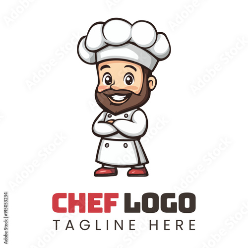 chef logo mascot vector illustrations
