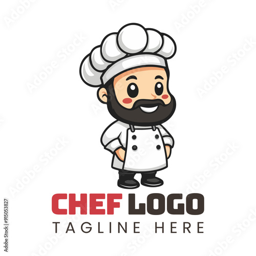 chef logo mascot vector illustrations