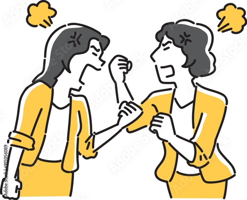 言いたいことを言い合う女性社員