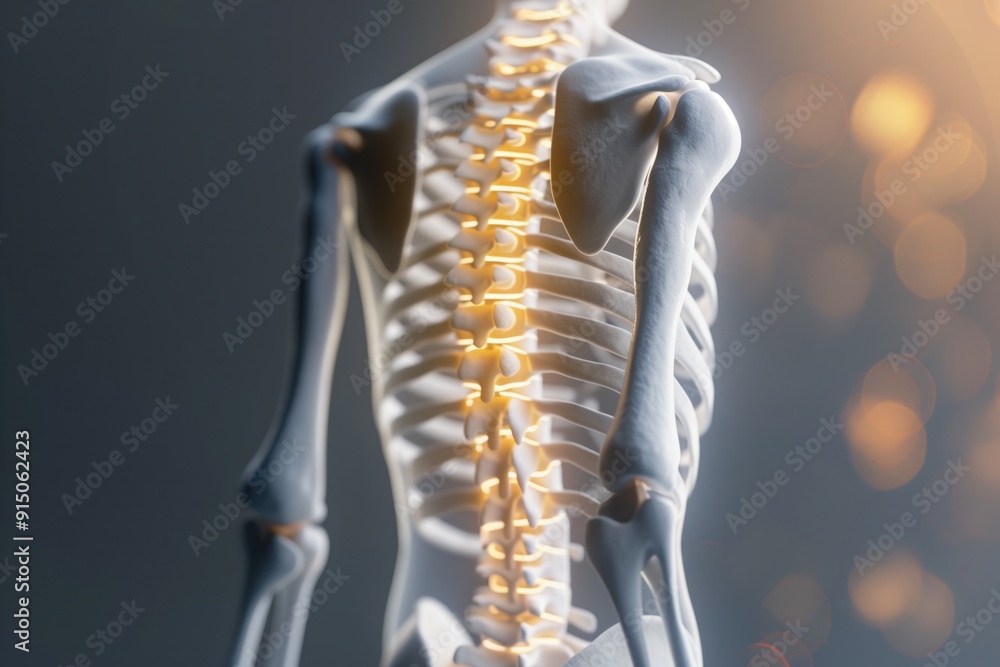 transparent image of the spine, transparent image of the spine,