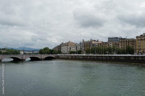 Urbanscape in the city of San Sebastian, Spain photo