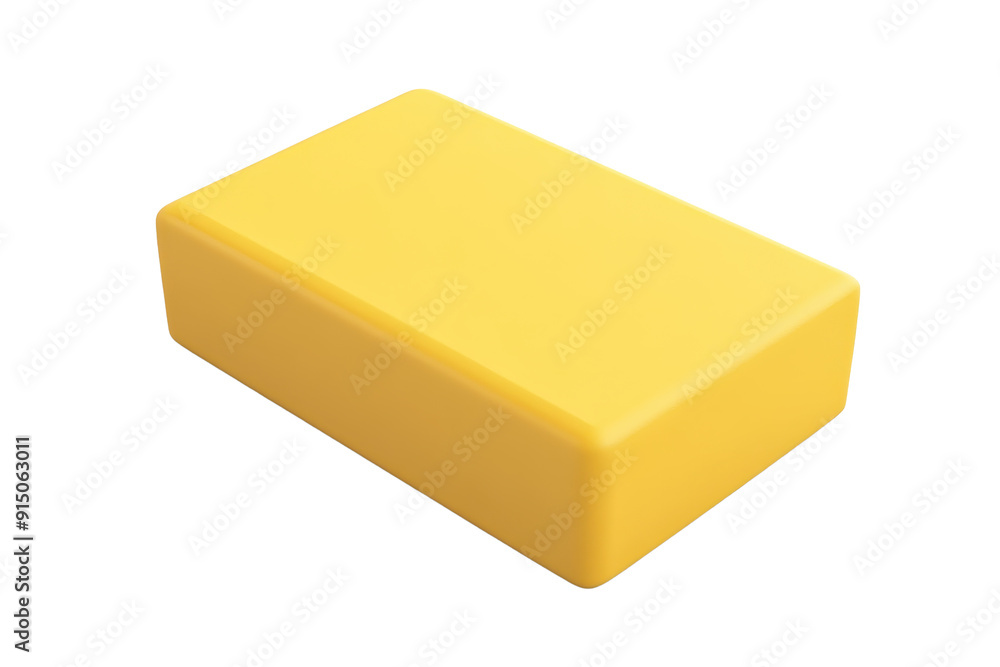 High-resolution image of a rectangular yellow eraser, isolated on a transparent background, perfect for educational and office concepts. High-resolution image of a rectangular yellow eraser, isolated on a transparent background, perfect for educational and office concepts.
