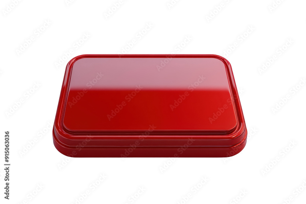 High-resolution image of a sleek red container with a closed lid. Perfect for storage, packaging, or organizing various items. High-resolution image of a sleek red container with a closed lid. Perfect for storage, packaging, or organizing various items.
