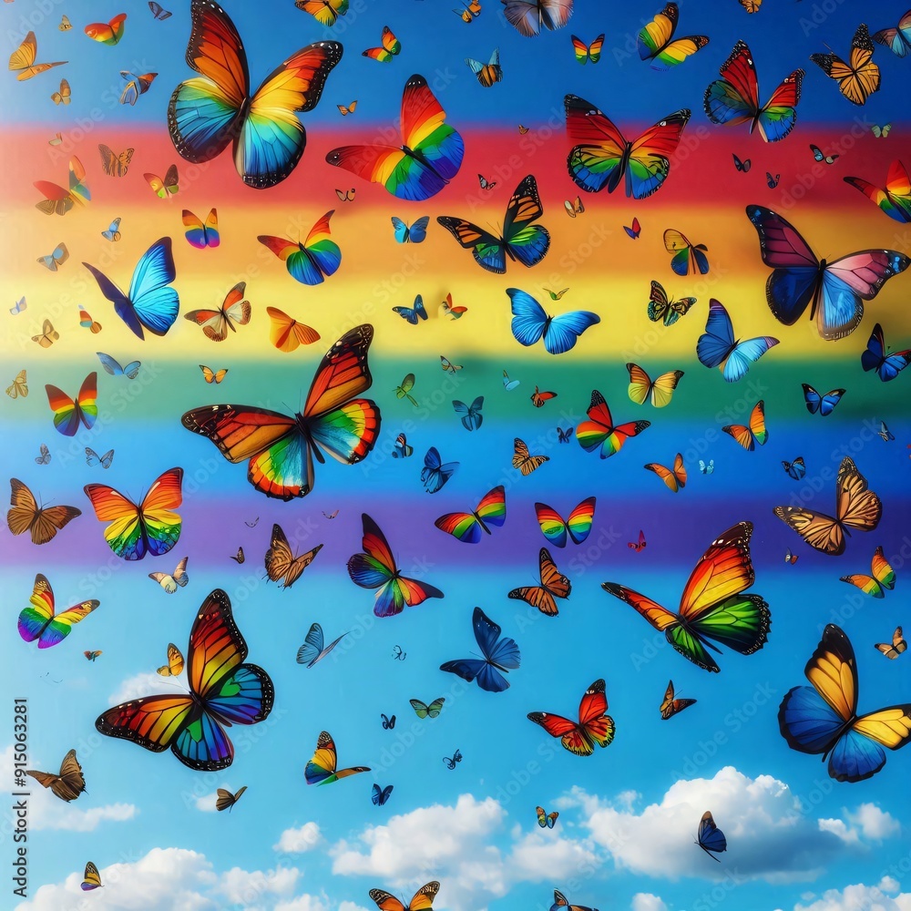 Rainbow Butterfly Migration Rainbow Butterfly Migration
