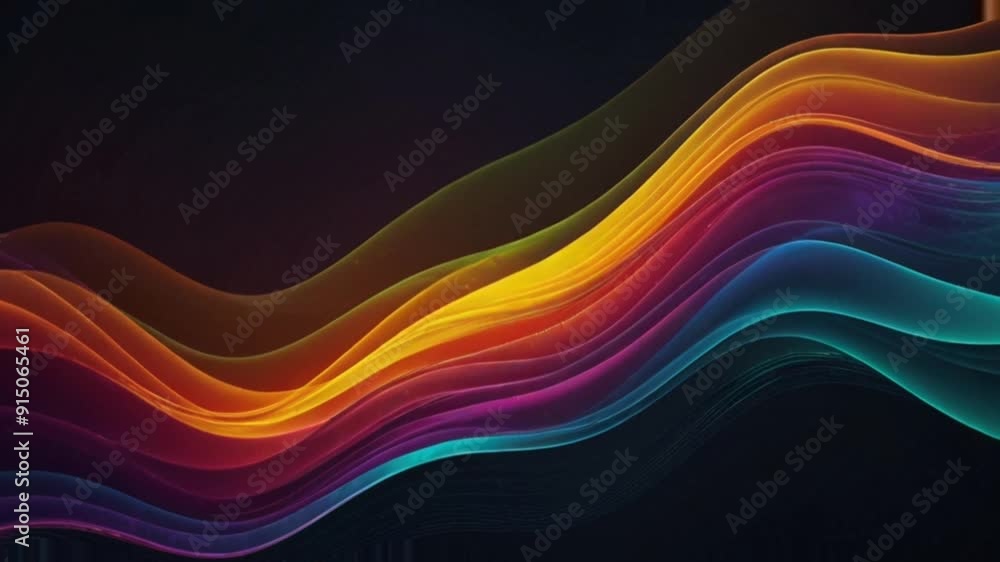 Abstract color wave background, smooth looping video 4K Abstract color wave background, smooth looping video 4K
