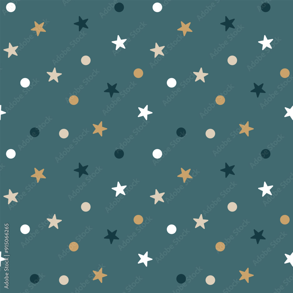 Star Seamless Pattern Vector Illustration Background. Cute festive seamless pattern Star Seamless Pattern Vector Illustration Background. Cute festive seamless pattern