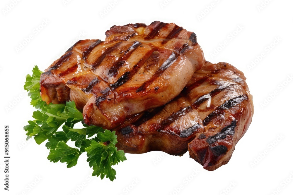 grilled meat roastbeef isolated on white for menu grilled meat roastbeef isolated on white for menu