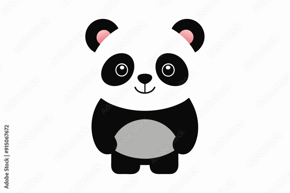 Obraz premium A cute Panda vector illustration