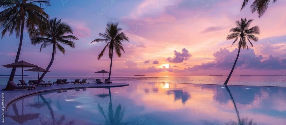 Tropical Paradise at Sunset Tropical Paradise at Sunset