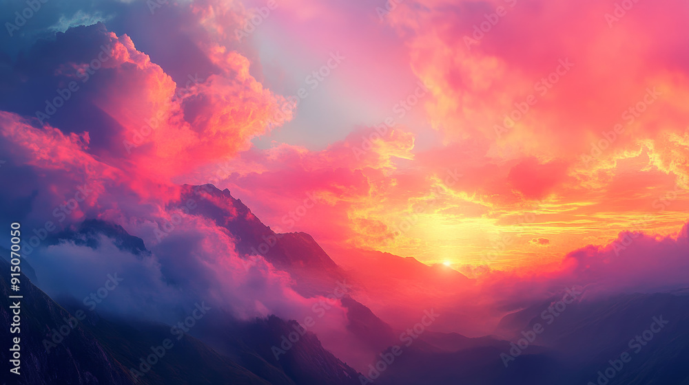 Stunning sunset sky with vibrant colors and soft light peeking through the clouds, creating a serene and captivating natural landscape. --ar 16:9 --v 6.1 Job ID: ca4f0213-1526-4371-97e1-3a32122323f0 Stunning sunset sky with vibrant colors and soft light peeking through the clouds, creating a serene and captivating natural landscape. --ar 16:9 --v 6.1 Job ID: ca4f0213-1526-4371-97e1-3a32122323f0