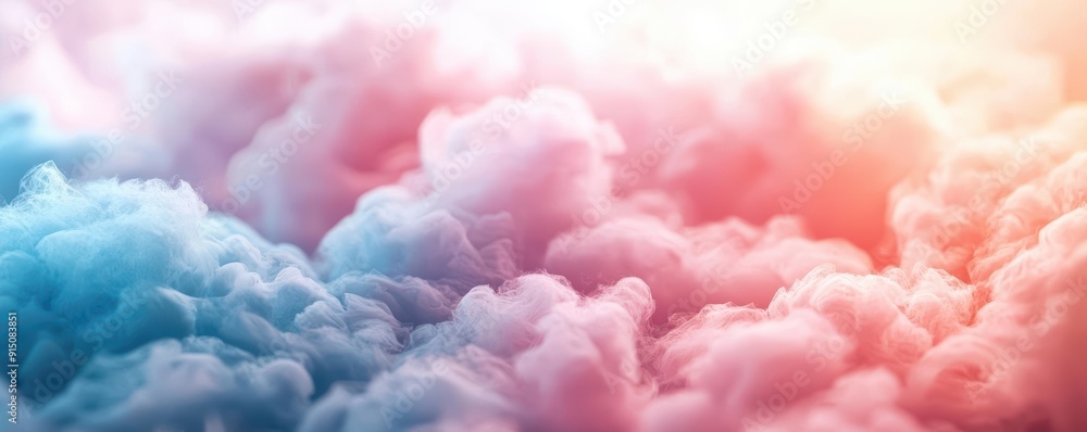 Abstract background of pink and blue clouds with a soft, dreamy feel. Abstract background of pink and blue clouds with a soft, dreamy feel.