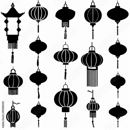 Asian lamp icon, chinese lantern isolated, traditional oriental lantern, light symbol, graffiti spray carnival flashlight
