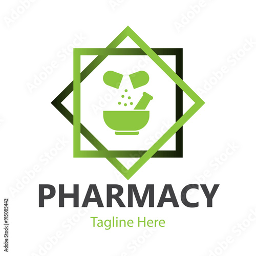 Pharmacy icon template photo