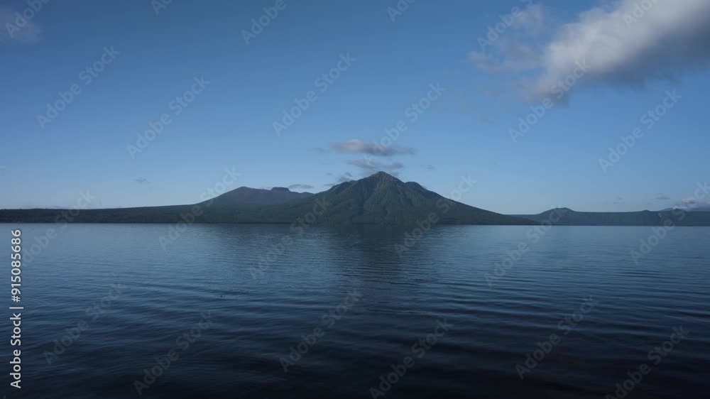 支笏湖のタイムラプス/鏡面現象 支笏湖のタイムラプス/鏡面現象