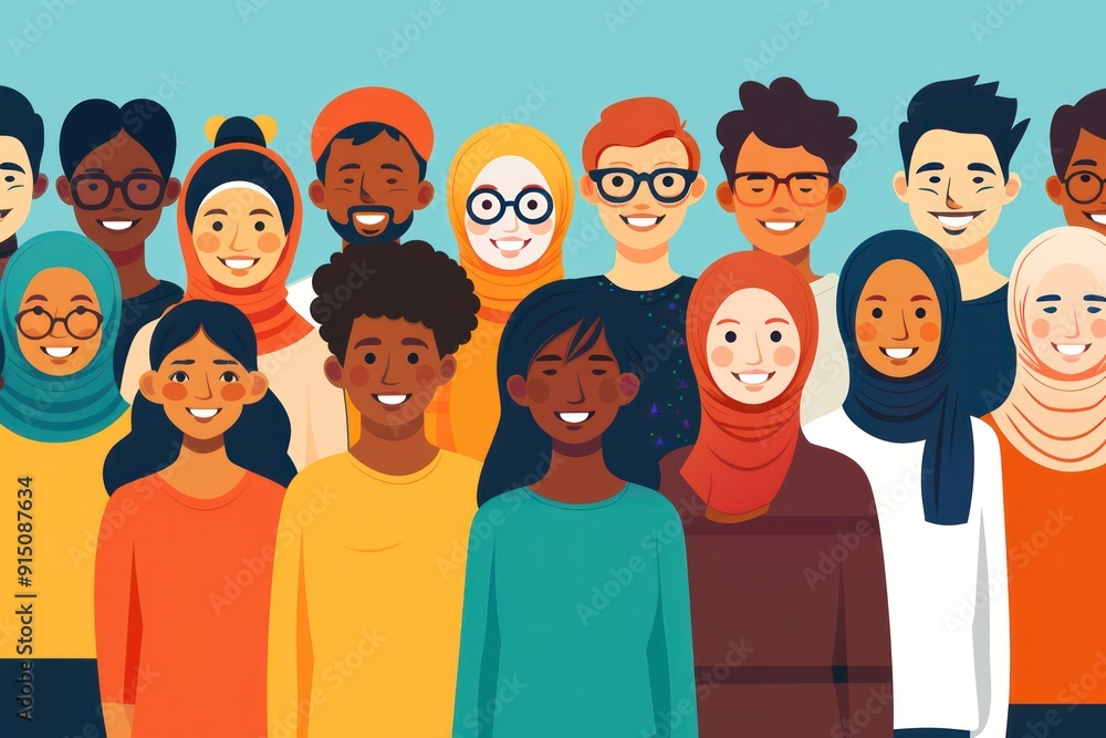 A group of people are smiling and wearing glasses A group of people are smiling and wearing glasses
