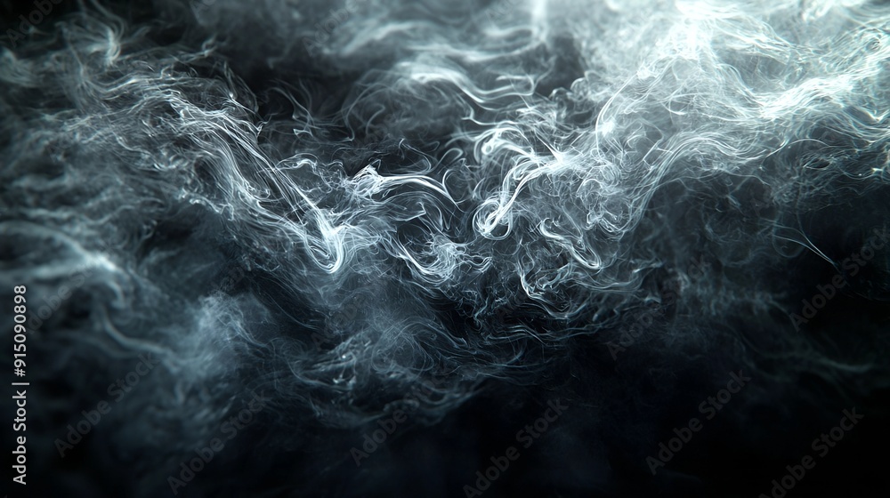 Obraz premium Abstract Smoke Swirls Against a Dark Background