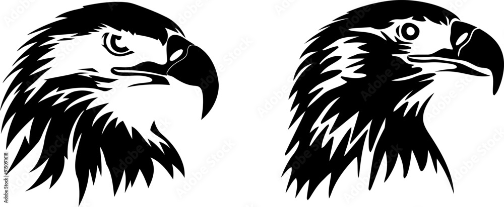 Naklejka premium Falcon Flat Icon Vector Illustration.