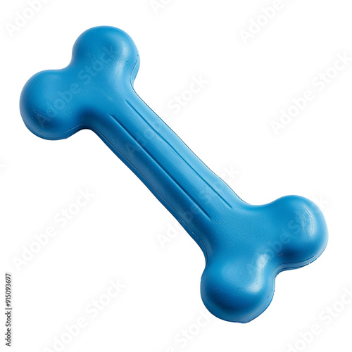 Blue rubber dog bone clip art