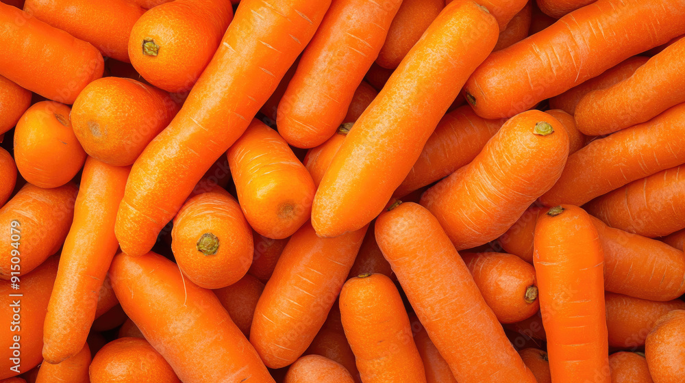 Detailed Close-Up of Fresh Orange Carrots Background Detailed Close-Up of Fresh Orange Carrots Background