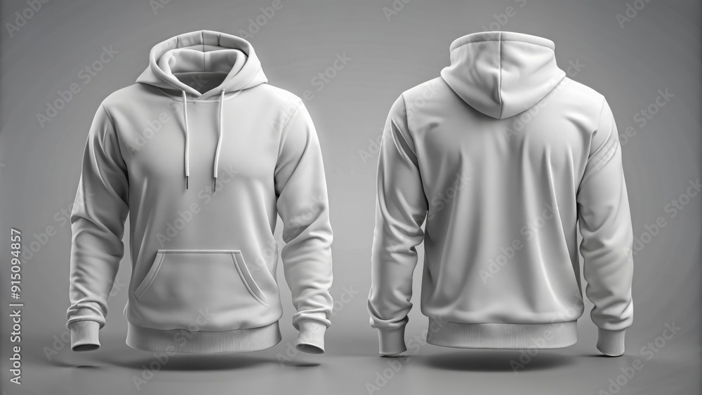Blank White Hoodie Mockup - Front and Back View - Design Template - Apparel - Clothing - Fashion - Hoodie Mockup - Casual Wear - Style - Minimalist Blank White Hoodie Mockup - Front and Back View - Design Template - Apparel - Clothing - Fashion - Hoodie Mockup - Casual Wear - Style - Minimalist